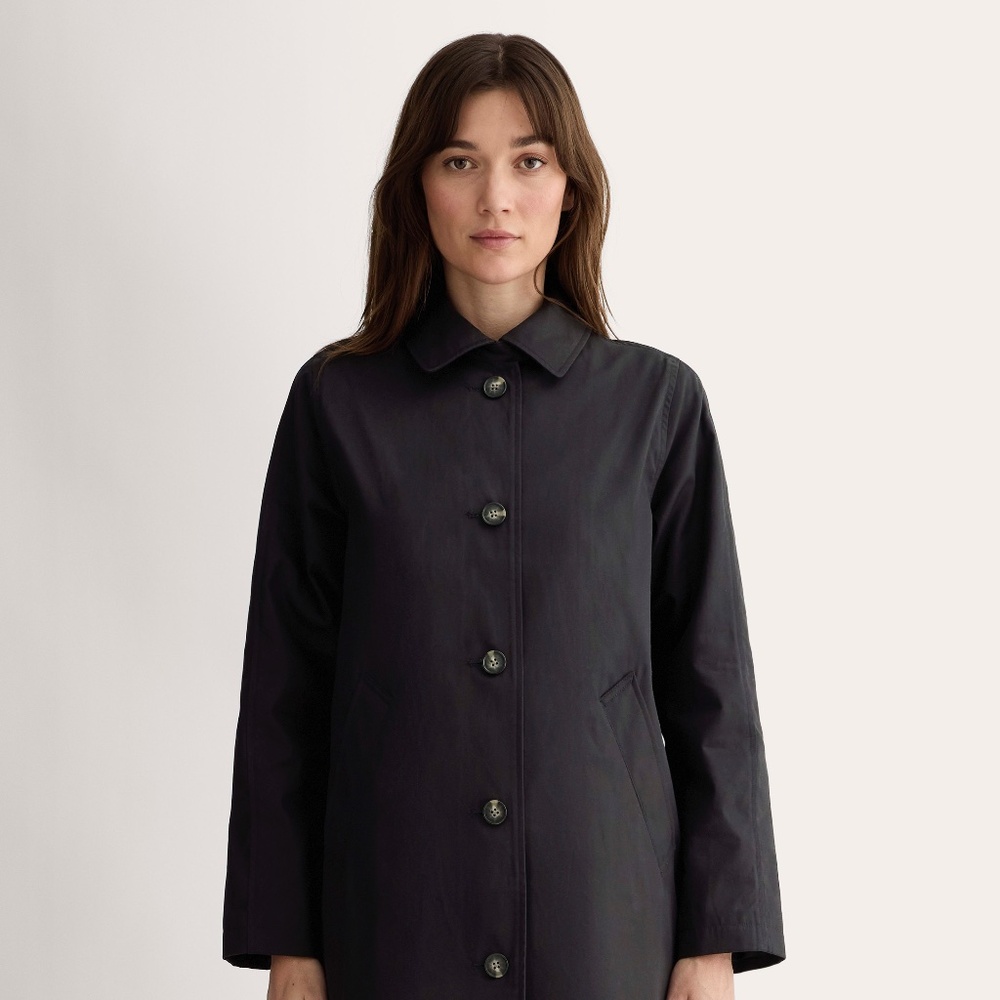 New - with Tags - Everlane Women's Mac Coat in Black, Size Medium
